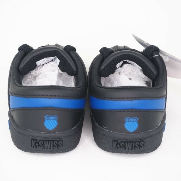 K-Swiss Ramli Low Classic Toddler Shoes Black Blue Leather Sports Sz 6.5 - Picture 5 of 12